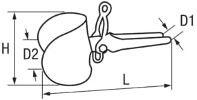 1393*01 Klaubeschlag mit Gaffelschuh