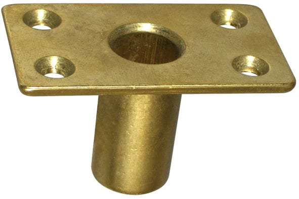 1019-102 Rudergabeltülle aus Messing zum Einlassen 14 mm FORESTI Rudergabeltülle zum Einlassen aus Messing 14 mm