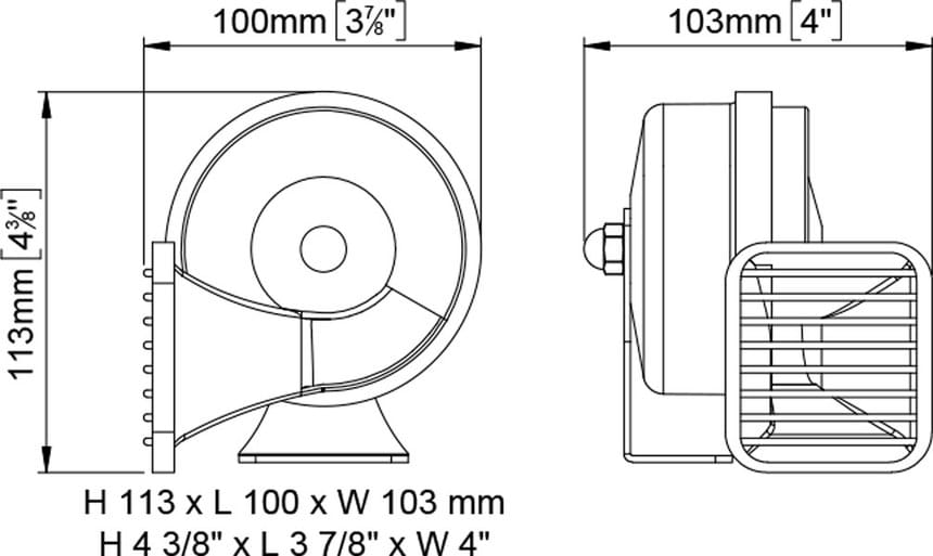 MARCO MT1 elektromagnetisches Signalhorn
