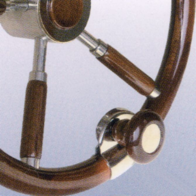 Teak handle for steering wheel Teak handle for steering wheel