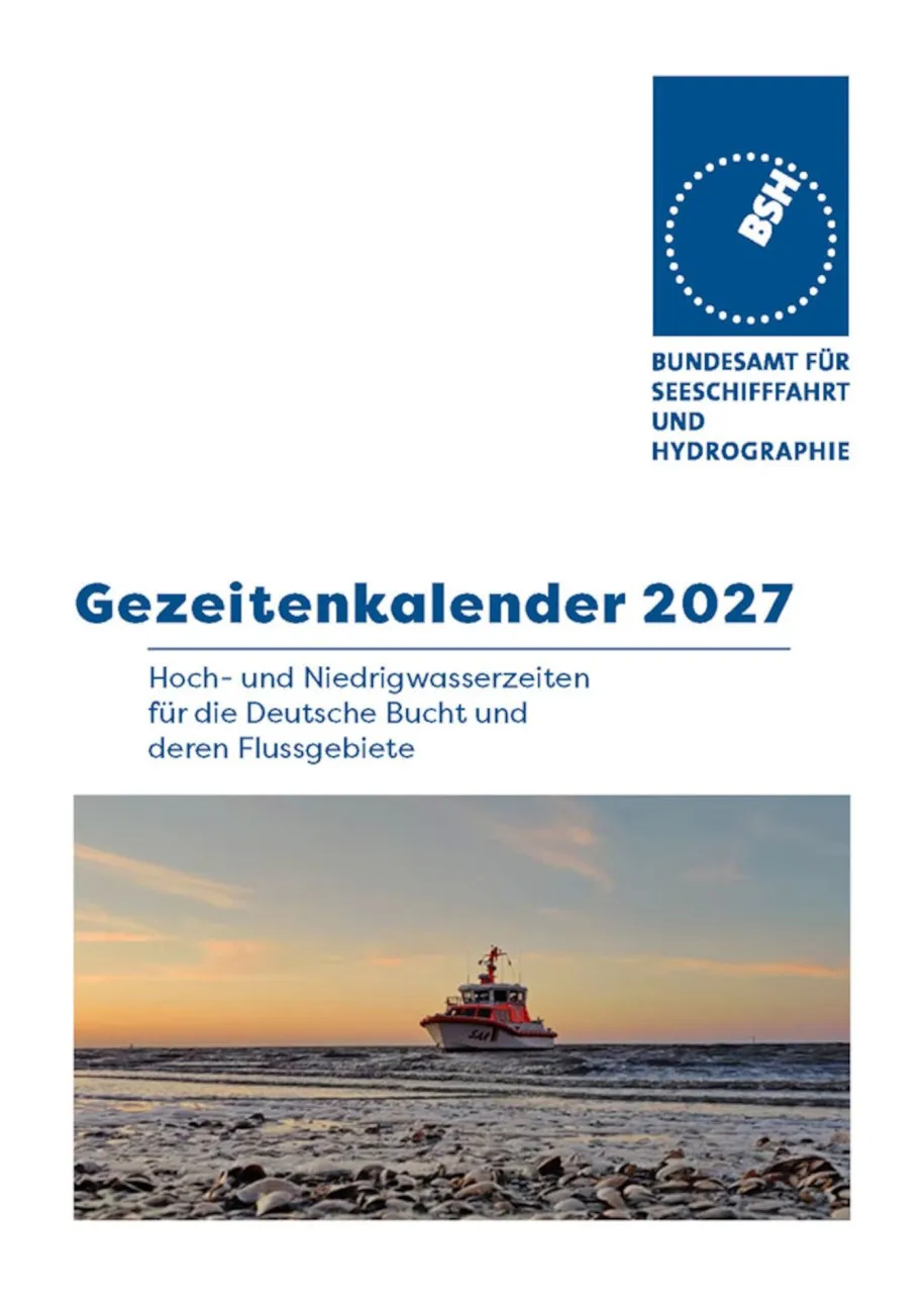 9001-000 Gezeitenkalender Deutsche Bucht / Flussgebiete BSH 2117