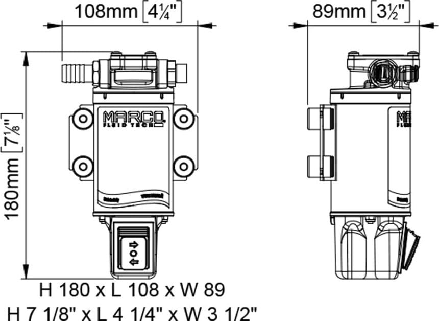 4790-512 Ölwechselkit mit Zahnradpumpe MARCO OCK1-R Oil change kit MARCO OCK1