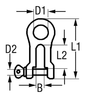 1257*01 Kettenschäkel CHAIN GRIPPER