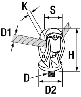 6229*03 Einschraub-Schotrolle aus Bronze